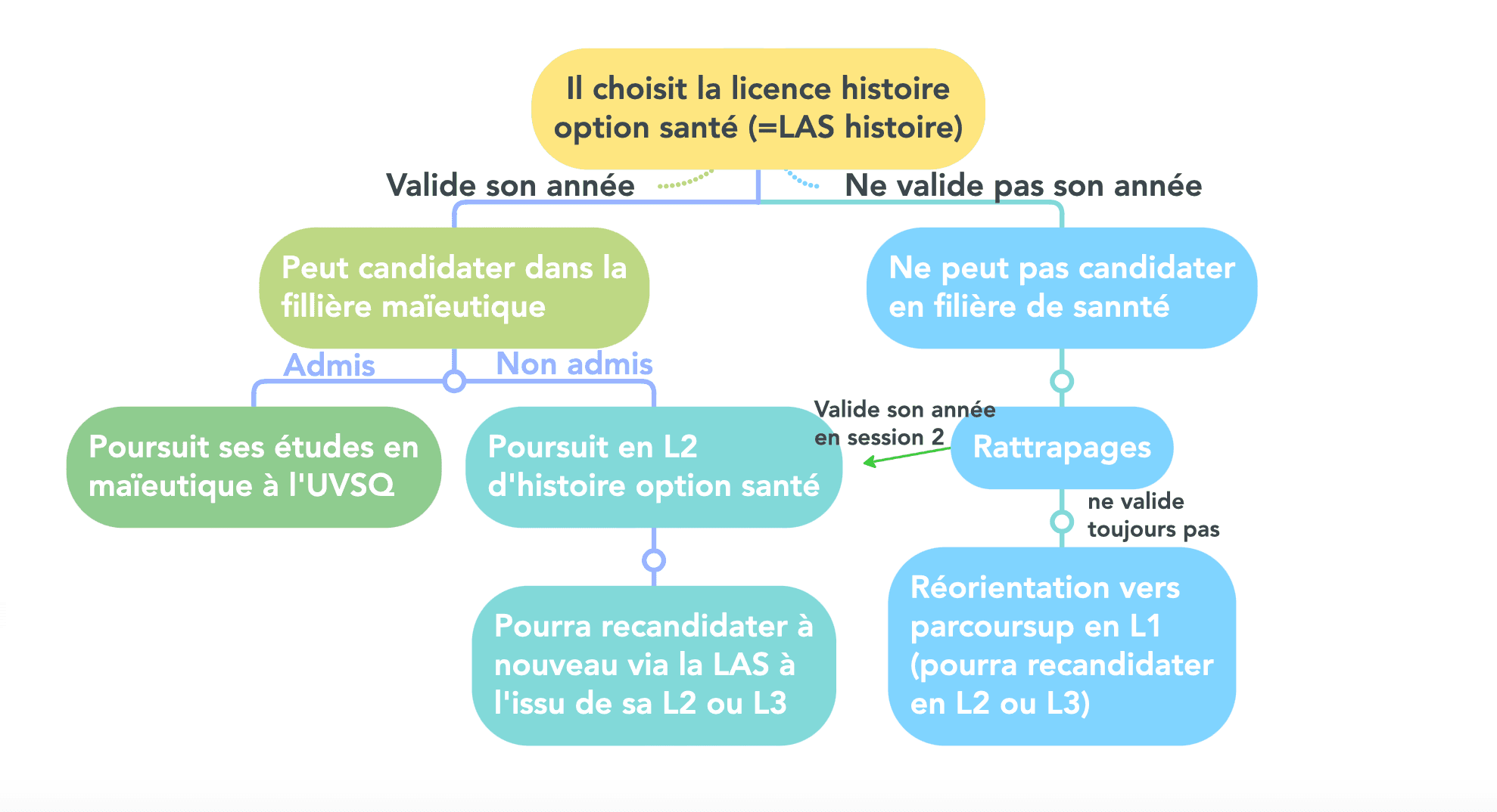 Exemple parcours LAS Tutorat Santé Paris Ouest